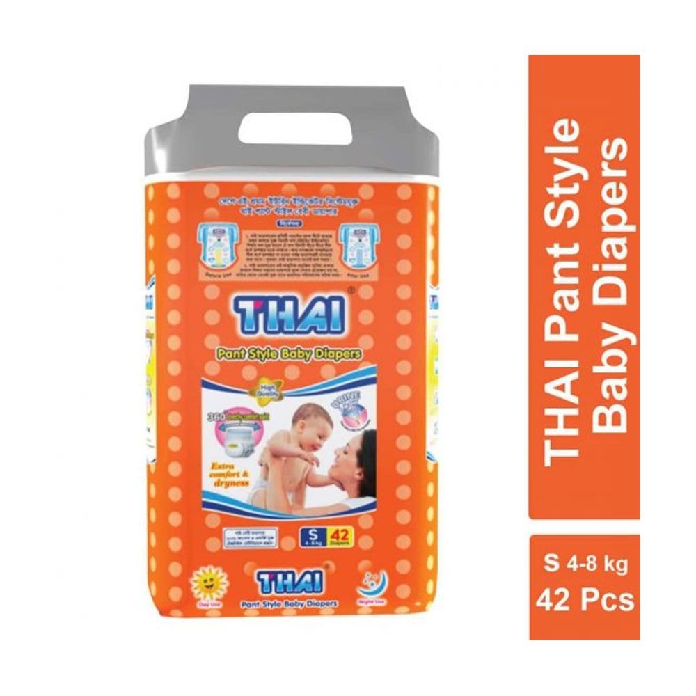 Thai Pant Style Diaper Small (S) (4-8 kg) – 42 pcs