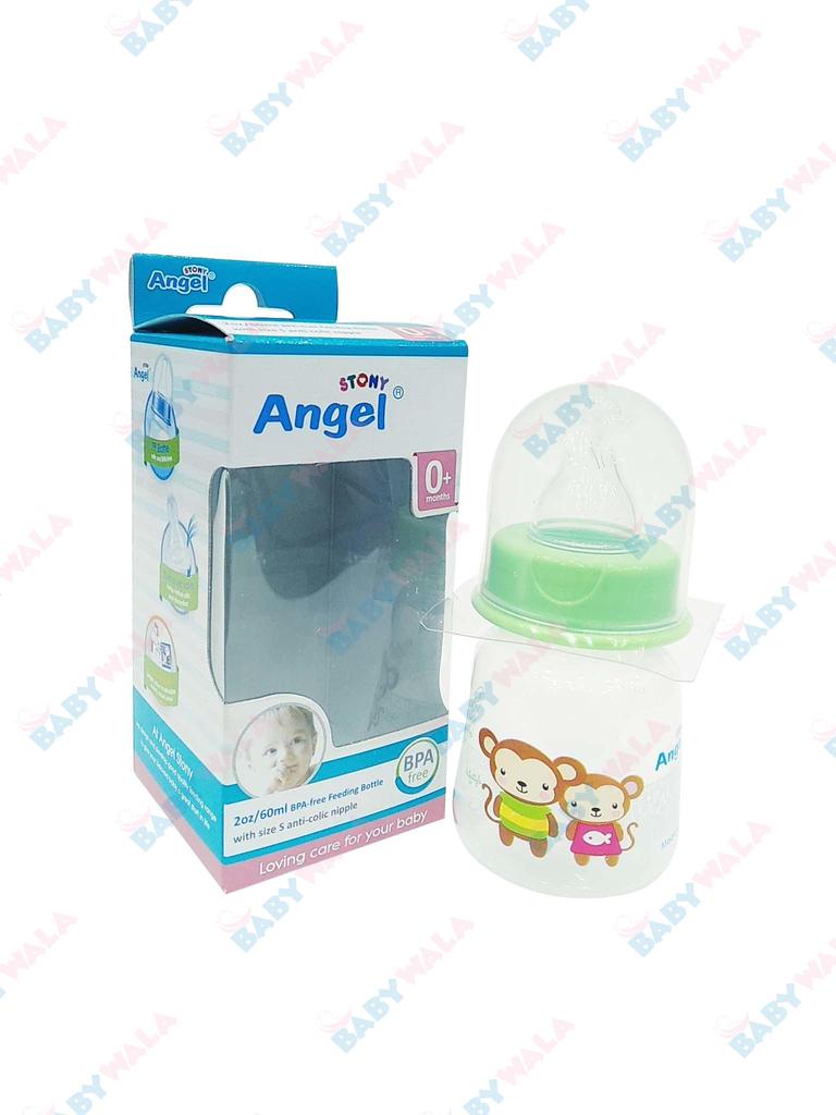 Stony ANGEL Feeding Bottle 0+ Months 60 ml with Small Anti Colic Nipple