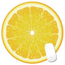 Fruit round mouse pad smile cute cartoon wrister mousepad customized advertising mouse pad