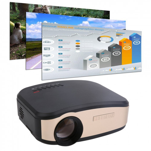 Cheerlux C6 1200 Lumens Mini Portable LED 3D Projector